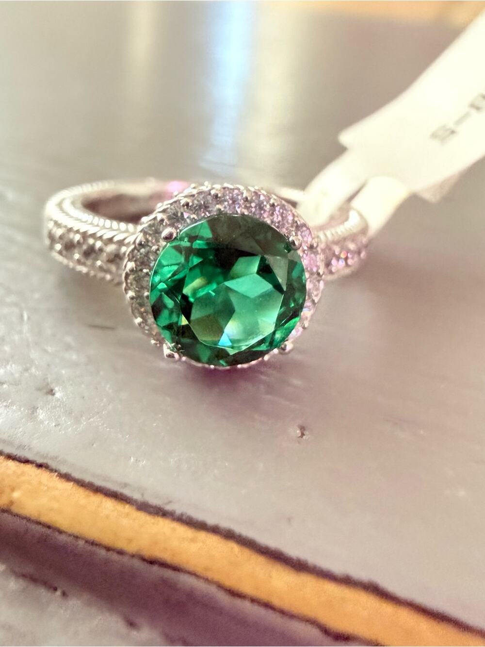 Judith Ripka 925 Sterling Silver Ring Size 5 NEW